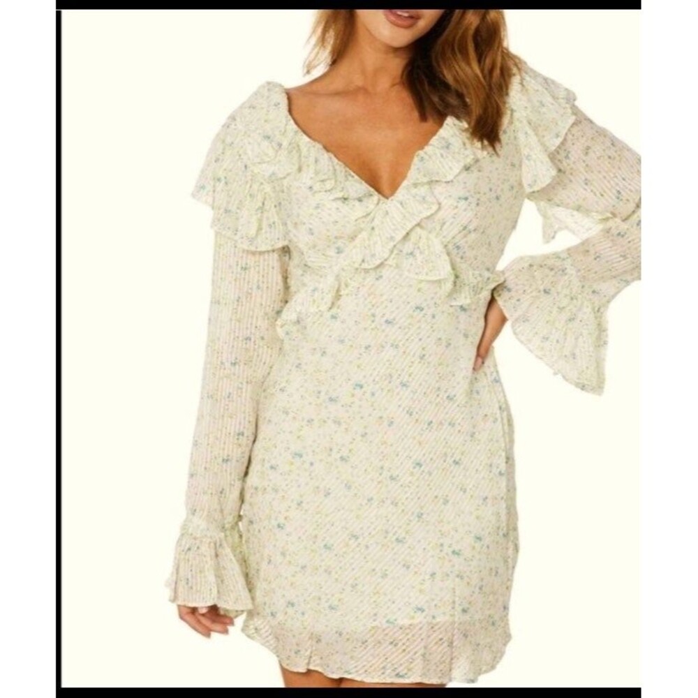 Free People Silky Tiny Floral Print NWOT
